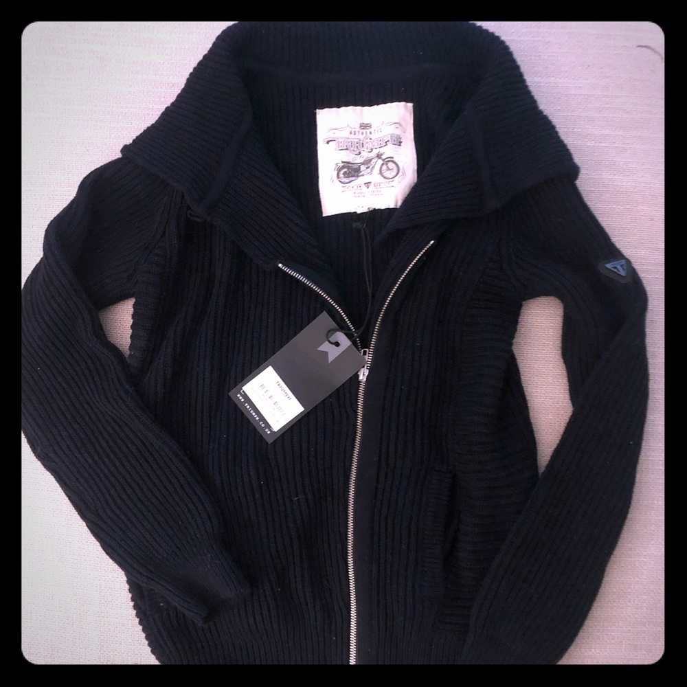 Authentic Triumph Motorcycle Knitted Jacket